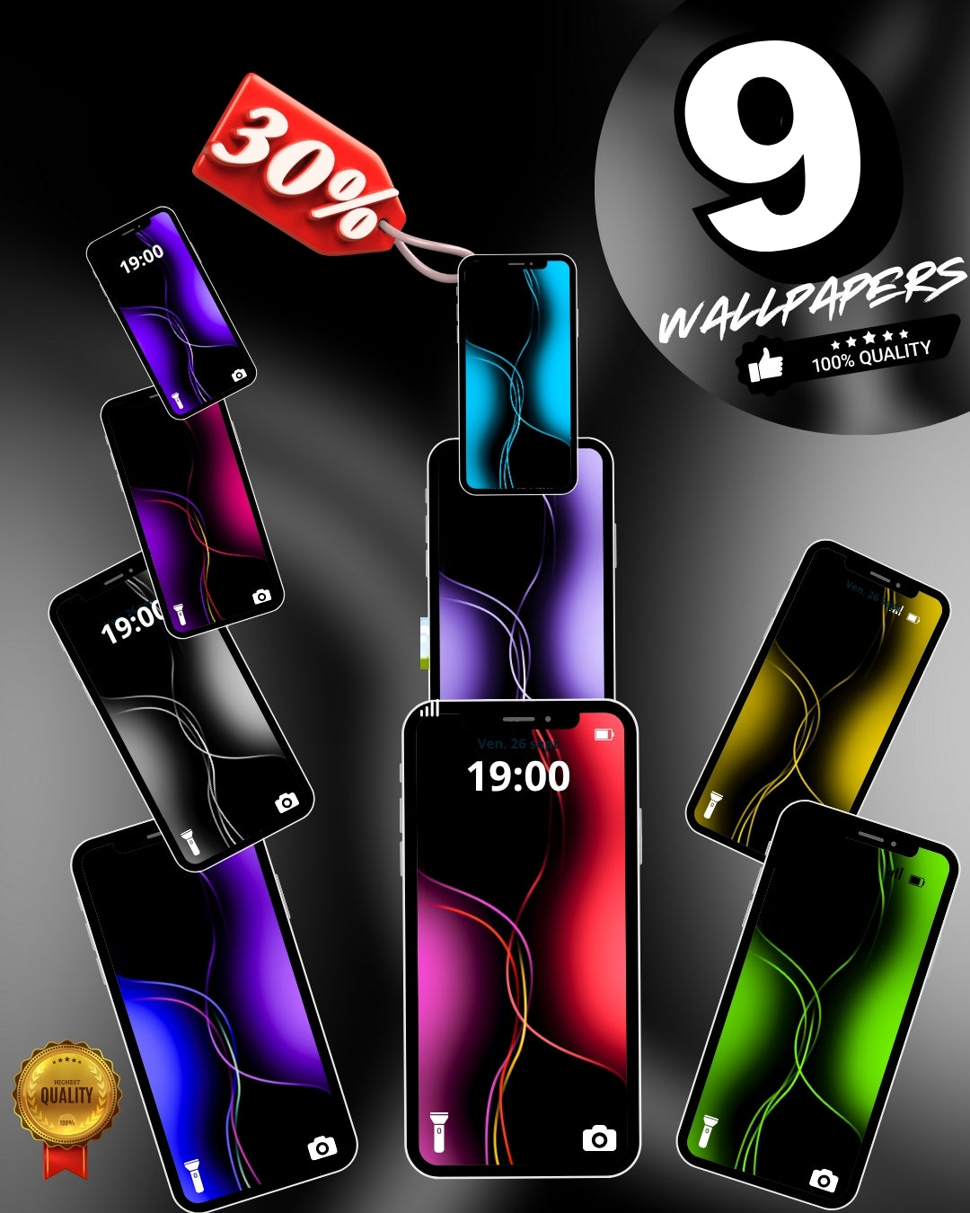 Neon Flow Wallpapers | Abstract Glow Aesthetic for Phone 🌈