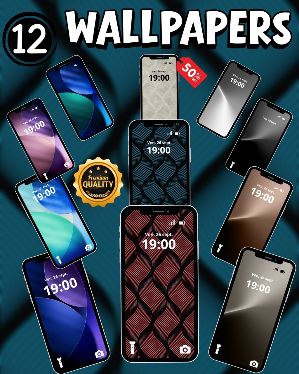 ✨ 12 Premium Abstract Wallpapers